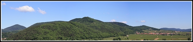 Panorama von Klingenmünster aus gesehen